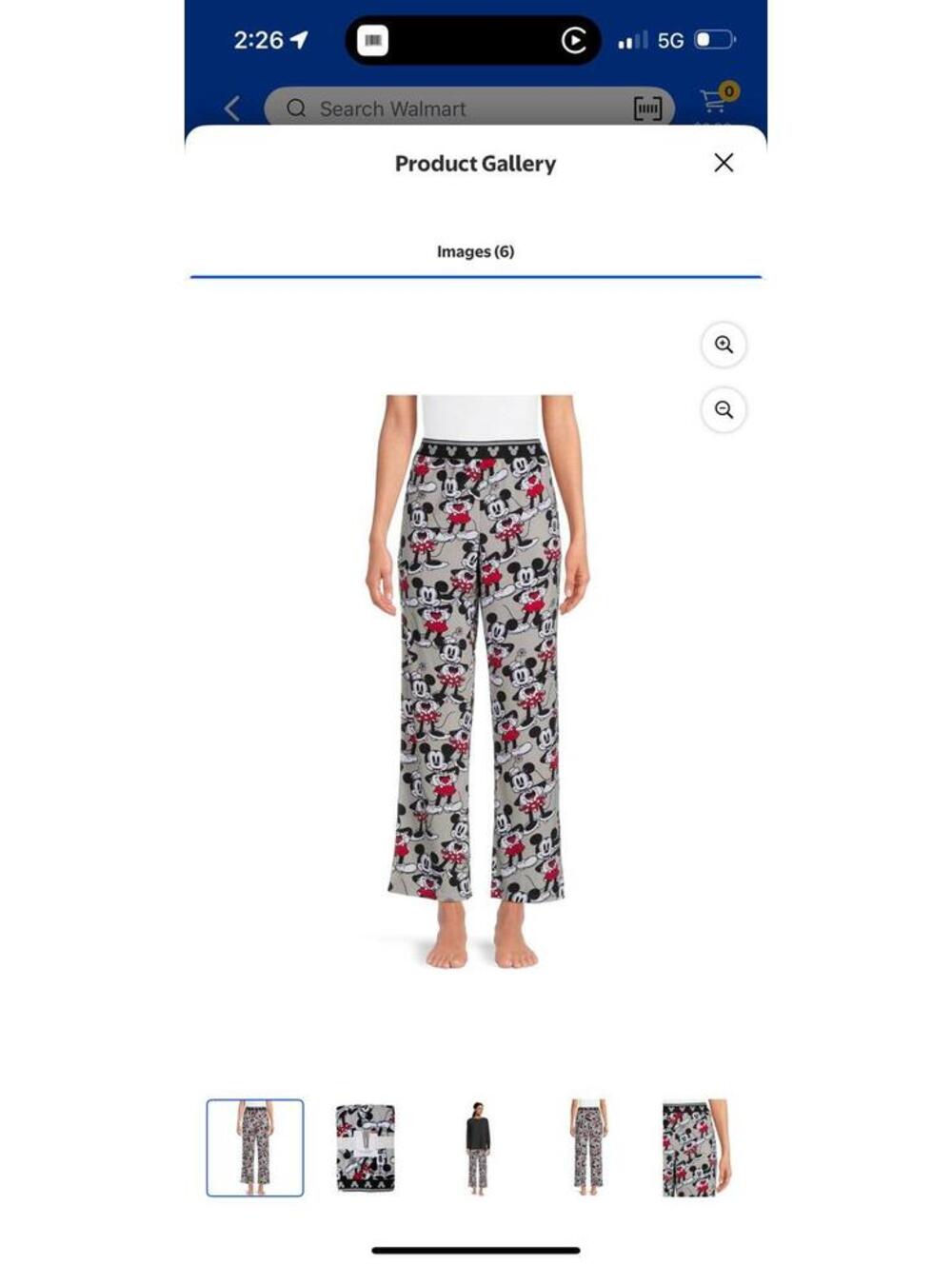 Disney Women's and Women's Plus Size Mickey Mouse Plush Sleep Pants